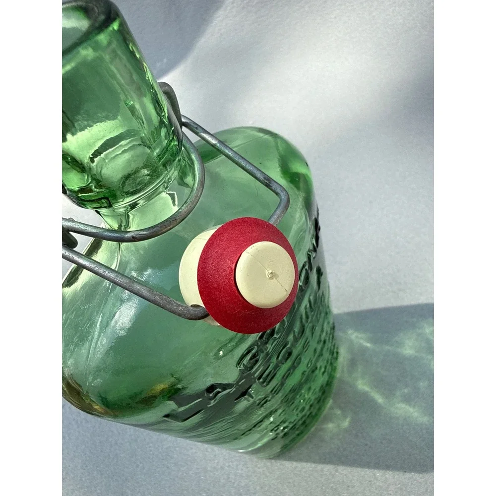La Gritona Tequila Reposado Empty Bottle 750ml Green Glass Excellent Swing Top